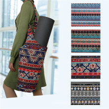 Yoga Bag Canvas Ethnic Sports Goods Storage Bag Yoga Mat Bag